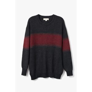 Vintage Suzanne Betro Weekend Colorblock Sweater L XL Grunge Dark Academia